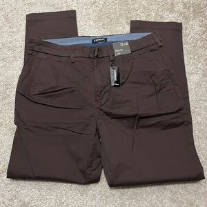 Express Brown Chinos Slim Fit